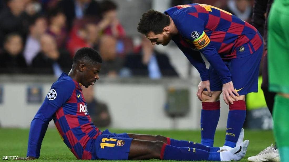 تكرار إصابة ديمبيلي وفيروس كورونا يدفعان برشلونة للتخلص منه