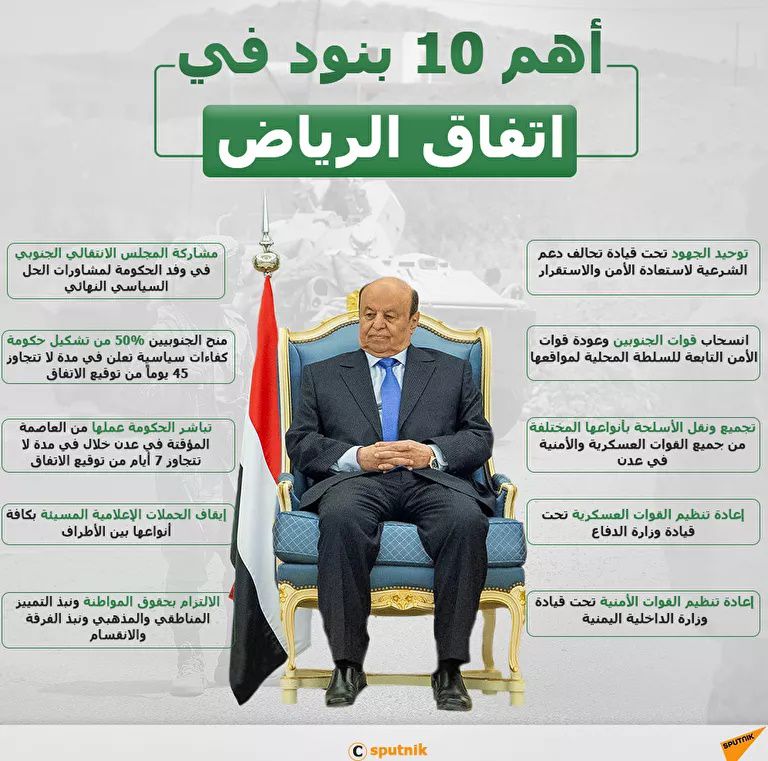 أهم 10 بنود في اتفاق الرياض